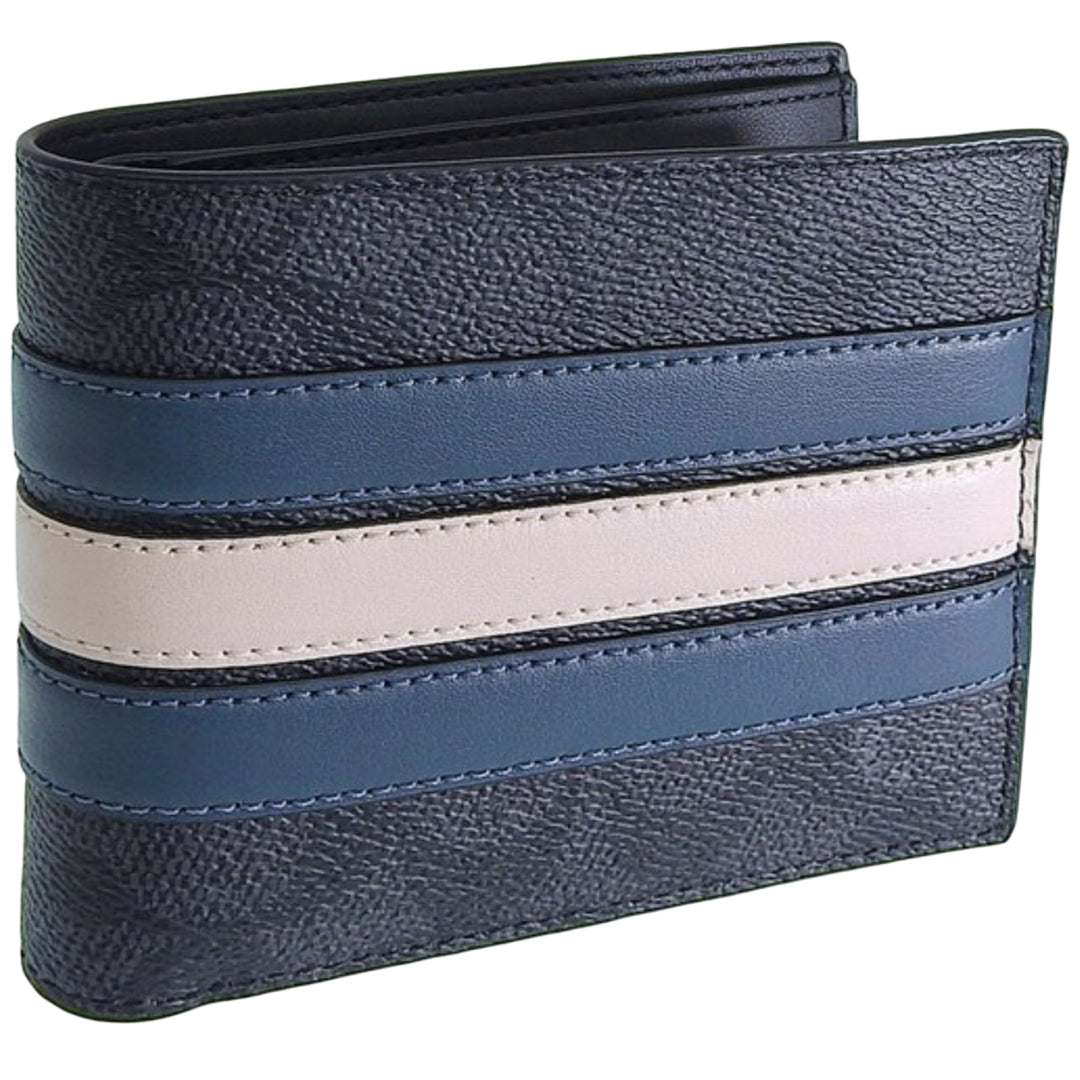 Coach 3-in-1 Wallet in Signature Canvas with Variety Stripe