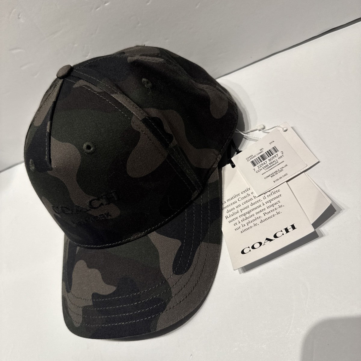 Coach CCH EMB BBALL HAT, Black, M/L