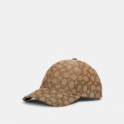 Coach Signature C Jacquard Baseball Hat - Khaki